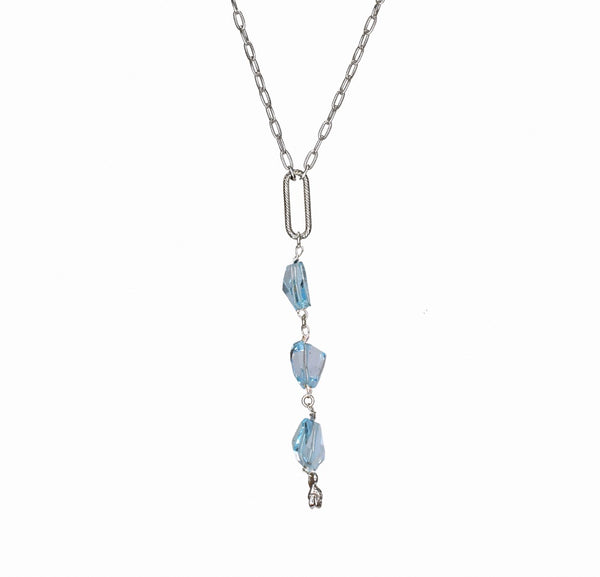 Blue Cascade Y Necklace (exclusively-ours)
