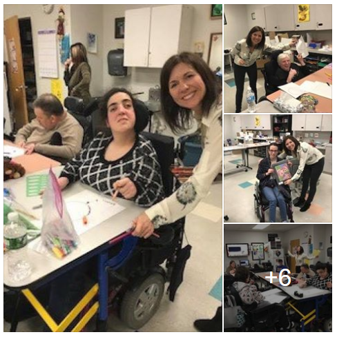 As seen on Facebook, Stephanie's day working with the Brushstrokes Program at UCP of Long Island