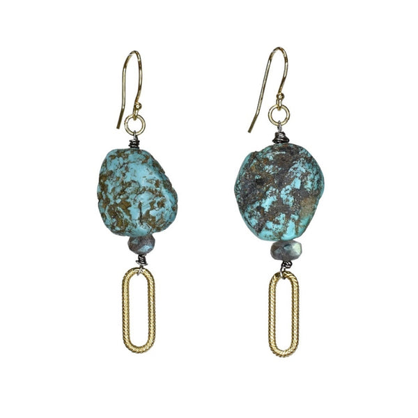 Vivid Lagoon Drop Earrings (exclusively-ours)